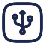Usb Square SVG Icon